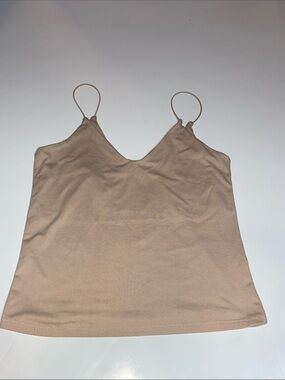 gaze Nude Spaghetti Strap V-Neck Cami
